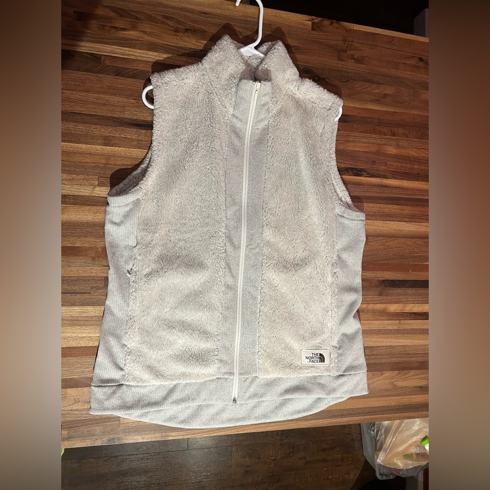 The North Face furry fleece vest, women’s XL